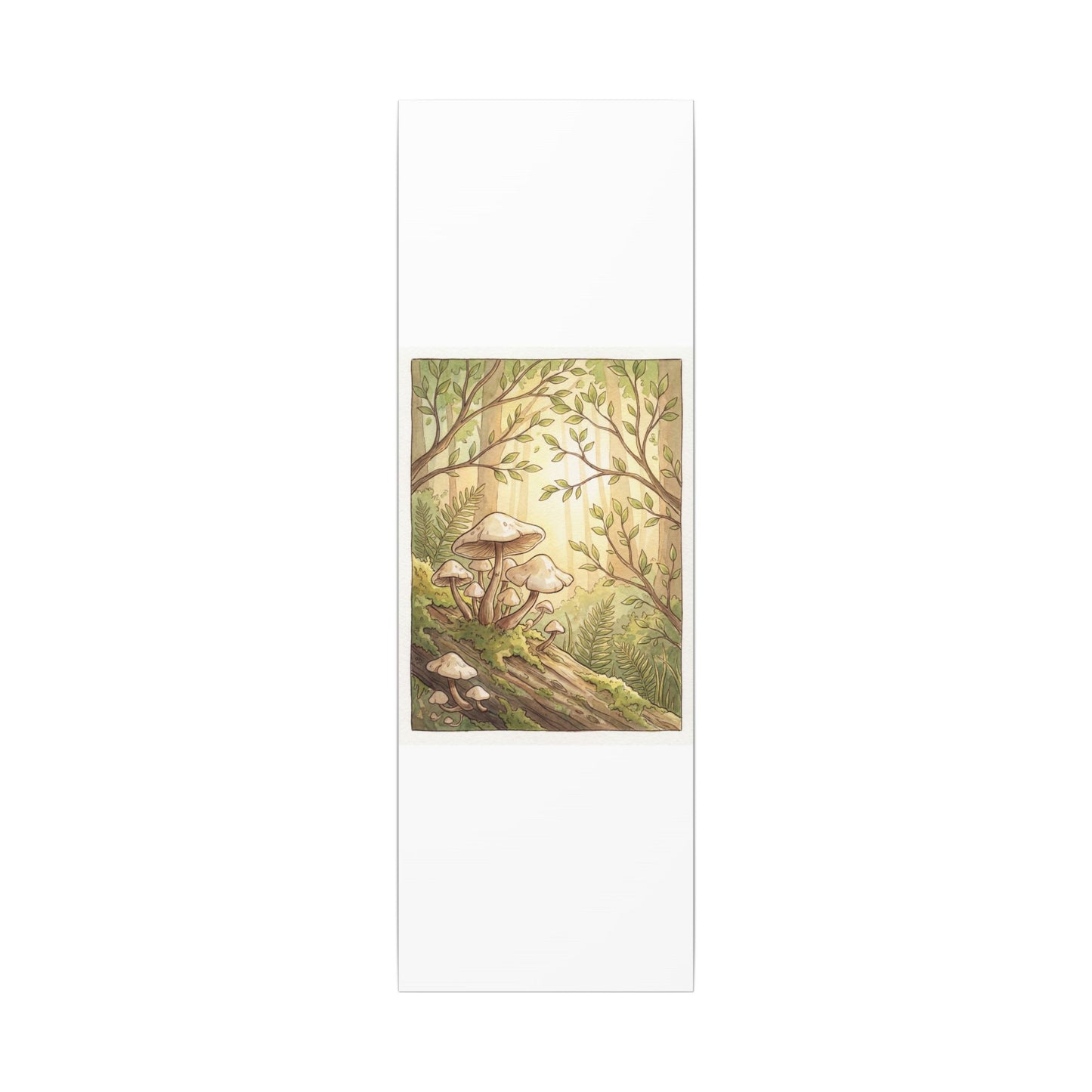 Spring Wild Mushrooms Mushroom Illustration Canvas Art | Cozy Decor