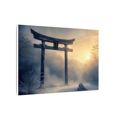 Zen Torii Gate in Golden Hour | Karesansui Canvas Art
