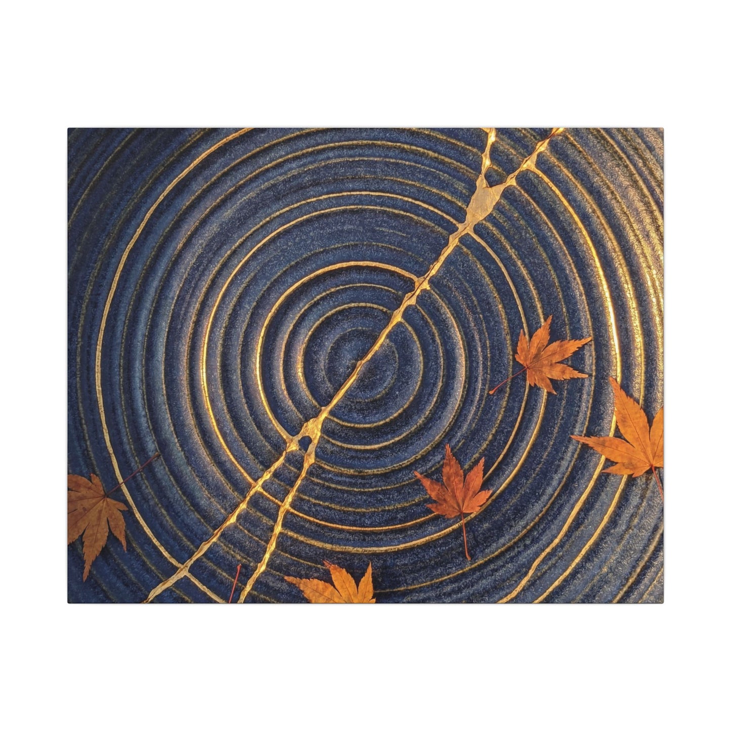 Water Ripple Gold Repair Canvas Art | Healing Kintsugi Art Art Print