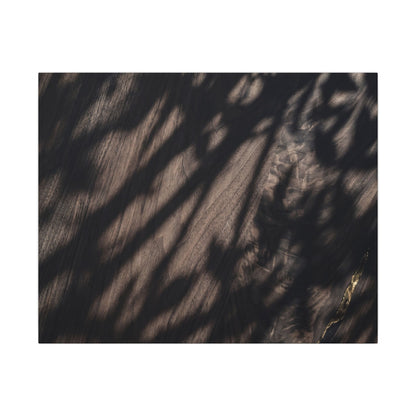 Shadow Play Summer Canvas Art | Dark Japandi Moody Design