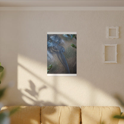 Spring Incense Smoke Japanese Pattern Canvas Art | Neutral Decor