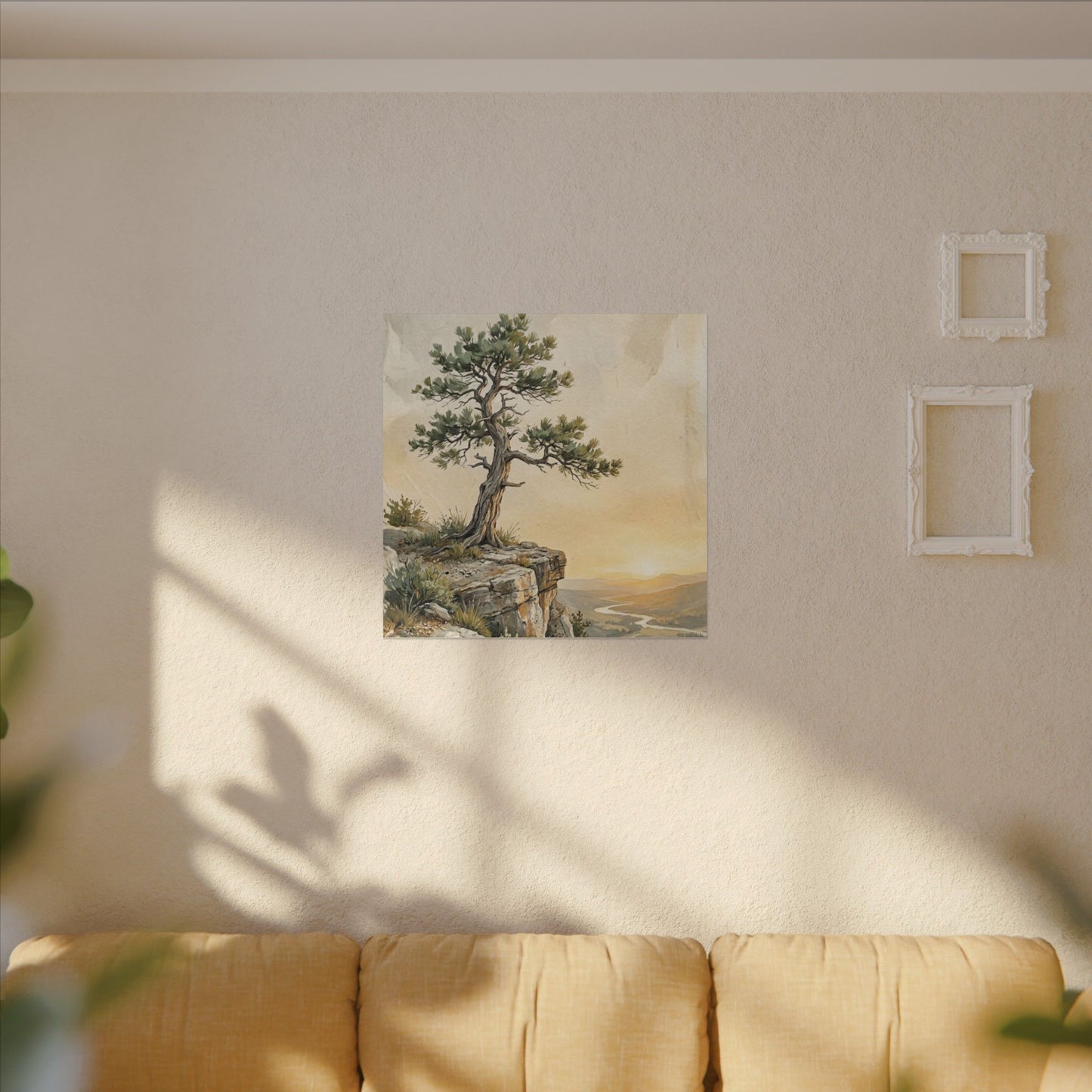 Pine Tree Canvas Art | Summer Japandi Texture Art