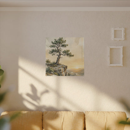 Pine Tree Canvas Art | Summer Japandi Texture Art