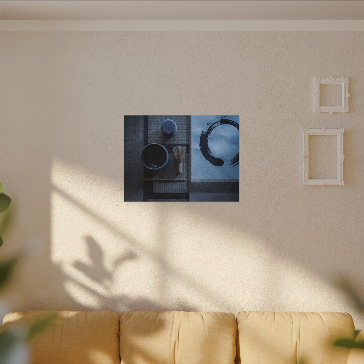 Tea Ceremony Enso Canvas Art | Calm Zen Art