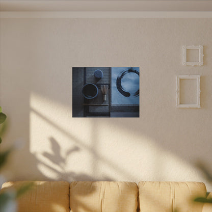 Tea Ceremony Enso Canvas Art | Calm Zen Art