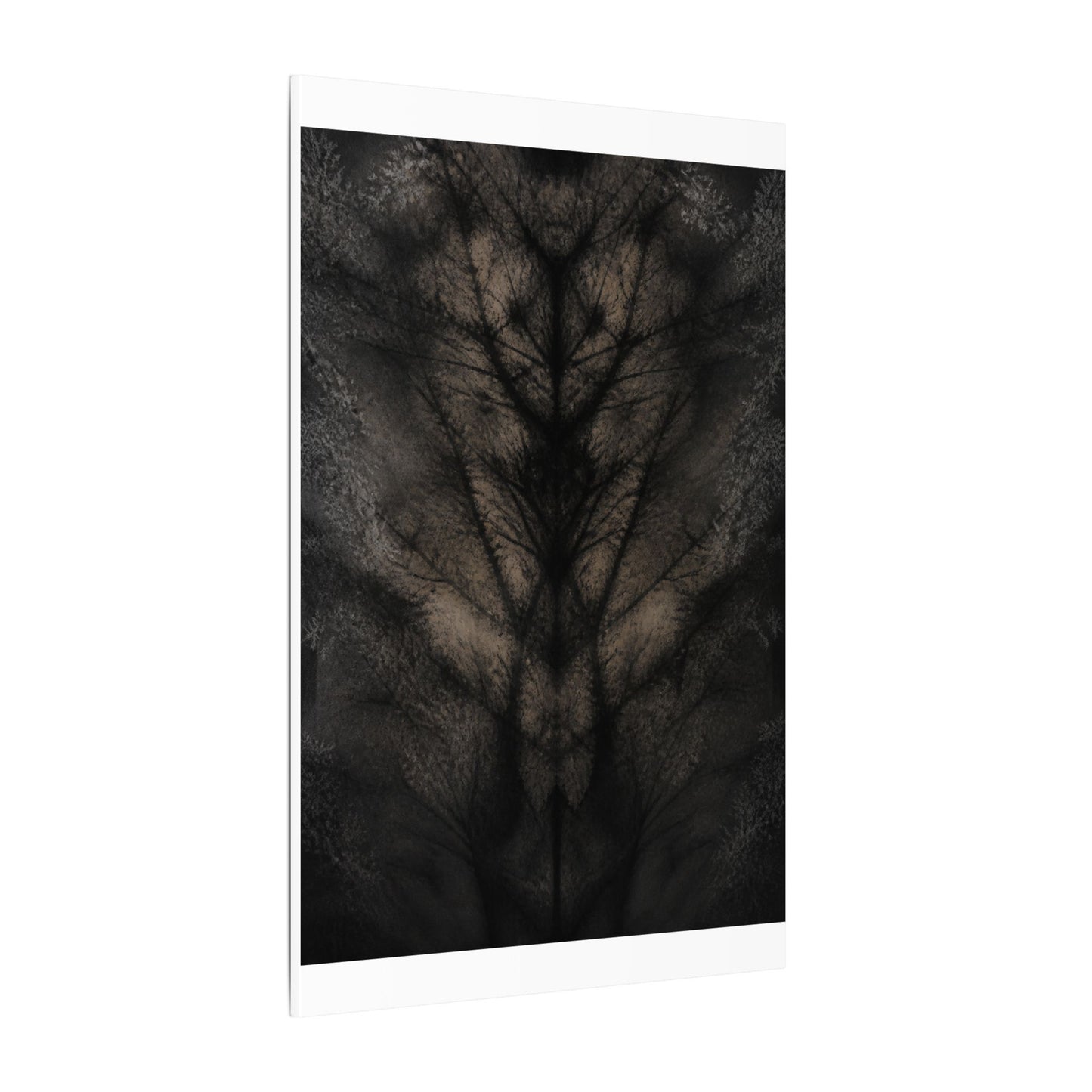 Seijaku Shadow Play Canvas Art - Dark Japandi Charcoal Ink