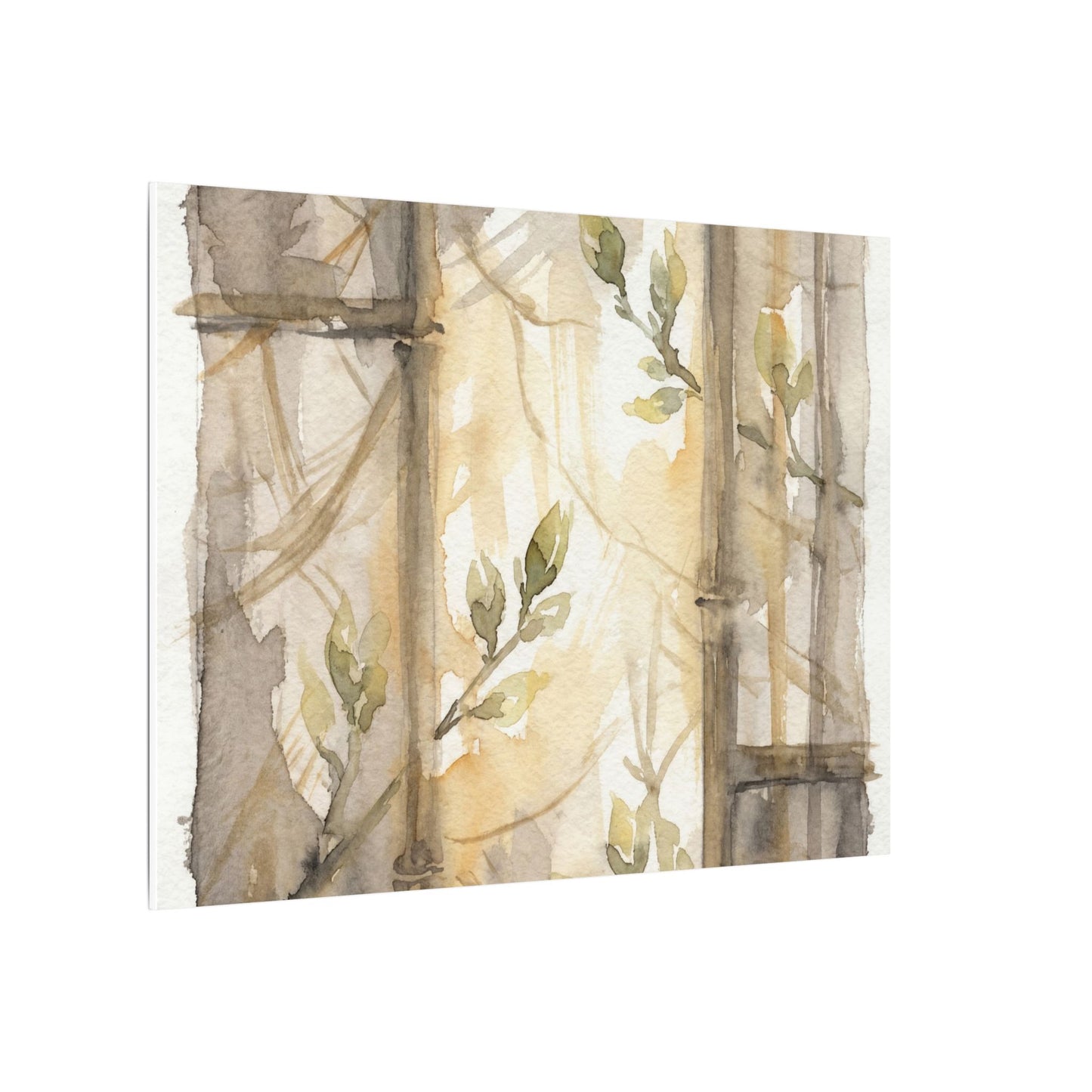 Shoji Screen Spring Canvas Art | Japandi Cozy Design