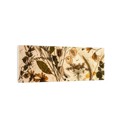 Dried Flowers Summer Canvas Art | Japandi Neutral Design
