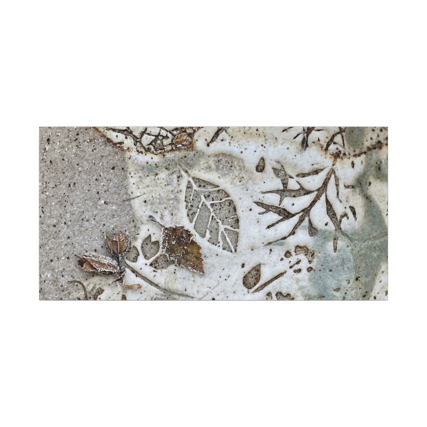 Ceramic Bowl Winter Canvas Art | Japandi Earthy Design