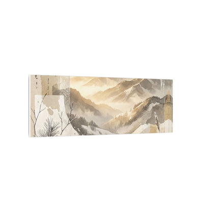 Shibui Mountain Mist Canvas Art - Japandi Japanese Pattern