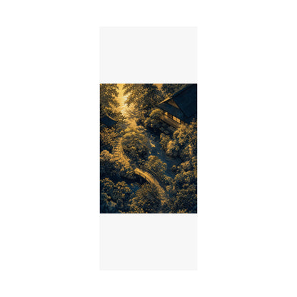 Moonlit Garden Ukiyo E Inspired Wall Art Print | Calm Zen Art