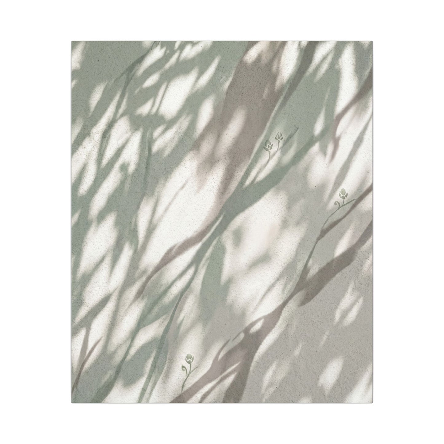 Japandi Shadow Play in Dappled | Japanese Pattern Canvas Art