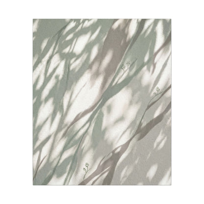 Japandi Shadow Play in Dappled | Japanese Pattern Canvas Art