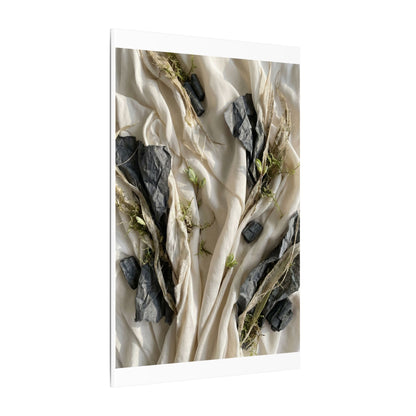 Spring Silk Drape Texture Canvas Art | Warm Decor