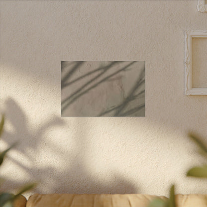 Shadow Play Japanese Pattern Canvas Art | Warm Japandi Art