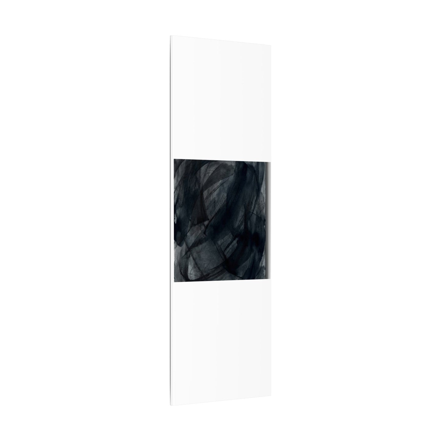 Deep Tones Dark Japandi Charcoal Canvas Art