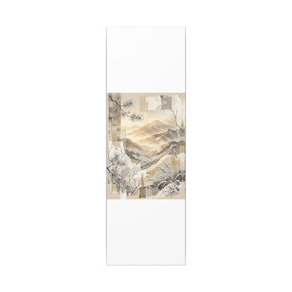Shibui Mountain Mist Canvas Art - Japandi Japanese Pattern