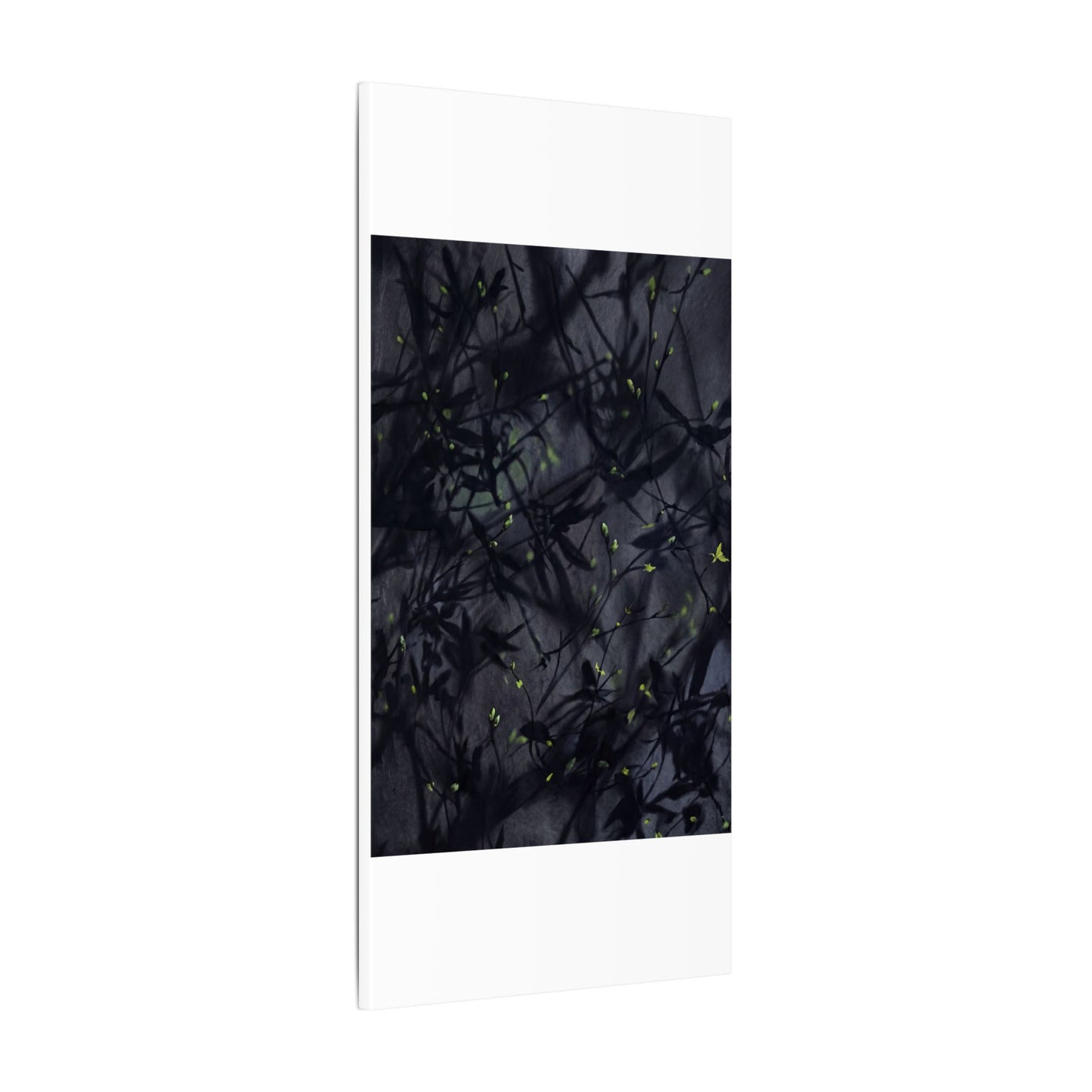 Shadow Play Spring Canvas Art | Dark Japandi Atmospheric Design