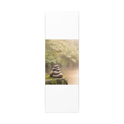 Cozy River Stones Canvas Art - Japanese Pattern Japandi