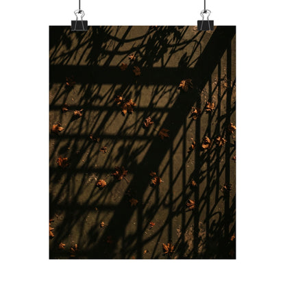 Kanso Shadow Play Wall Art Print - Dark Japandi Moody Minimal Art Print