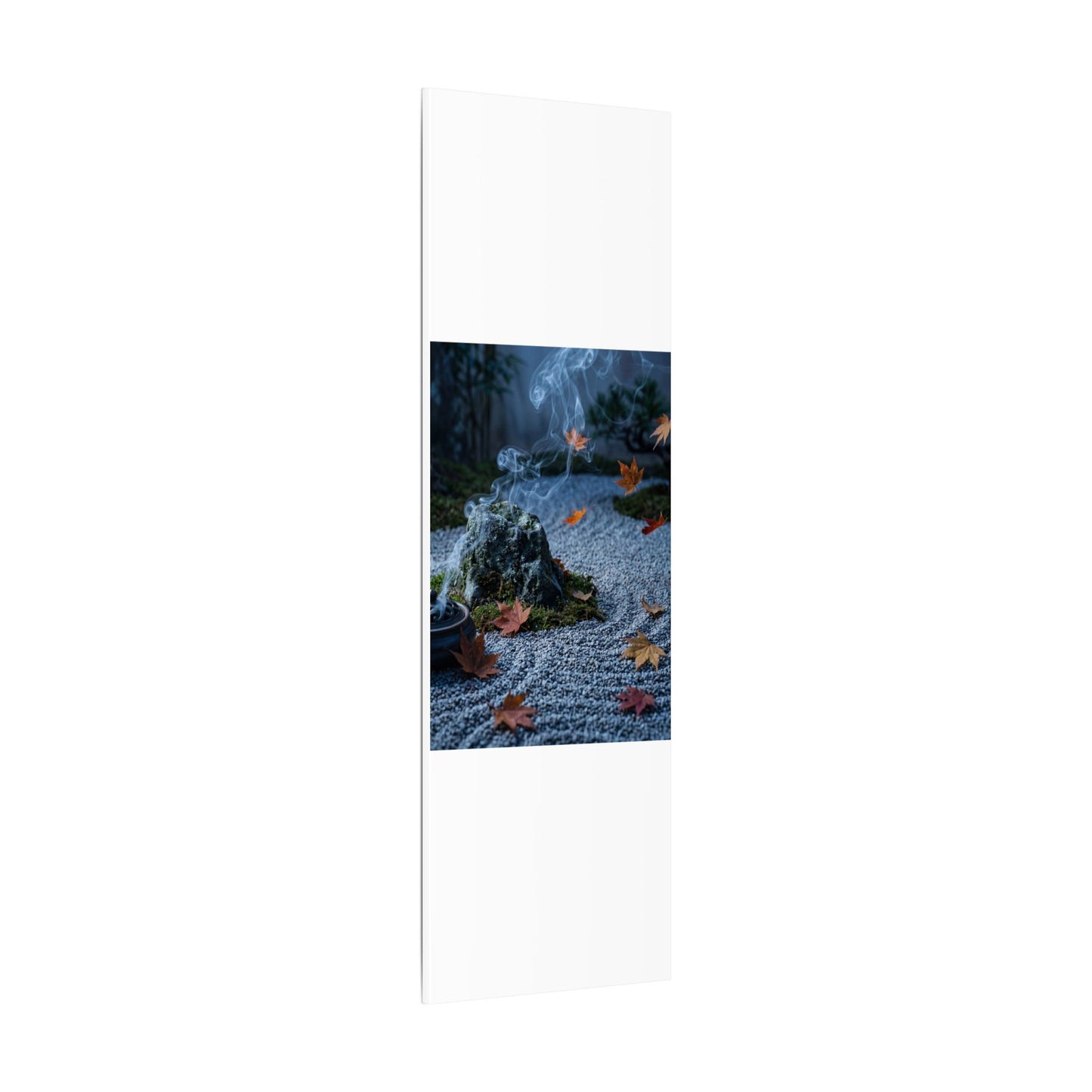 Autumn Incense Smoke Karesansui Canvas Art | Calm Decor