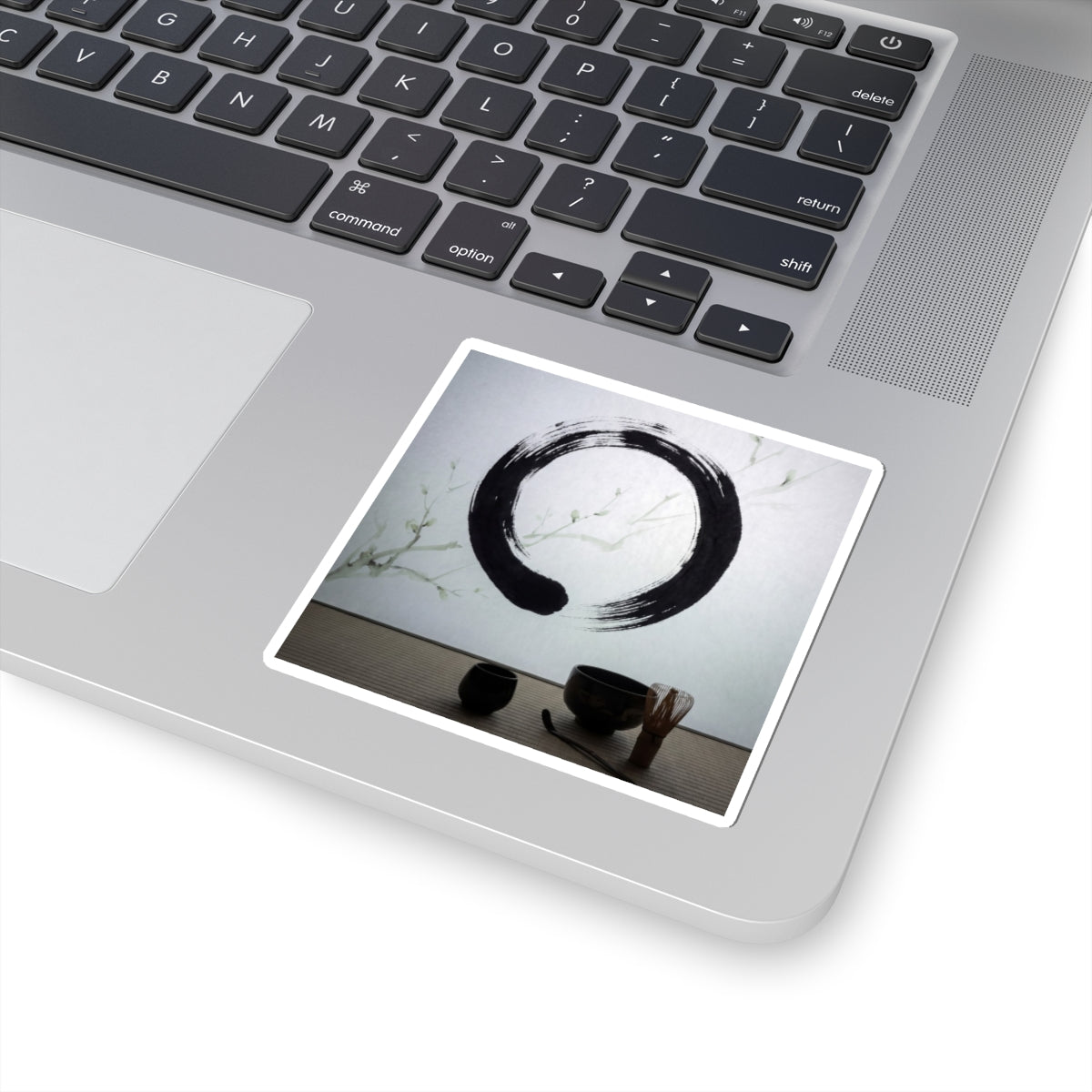 Tea Ceremony Enso Sticker | Contemplative Zen Art Art Print