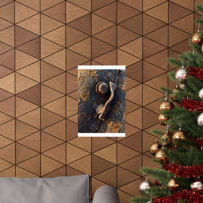 Golden Hour Rust Patina Wall Art Print - Dark Japandi Datsuzoku