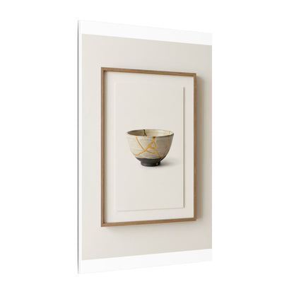 Kintsugi Charcoal Canvas Art