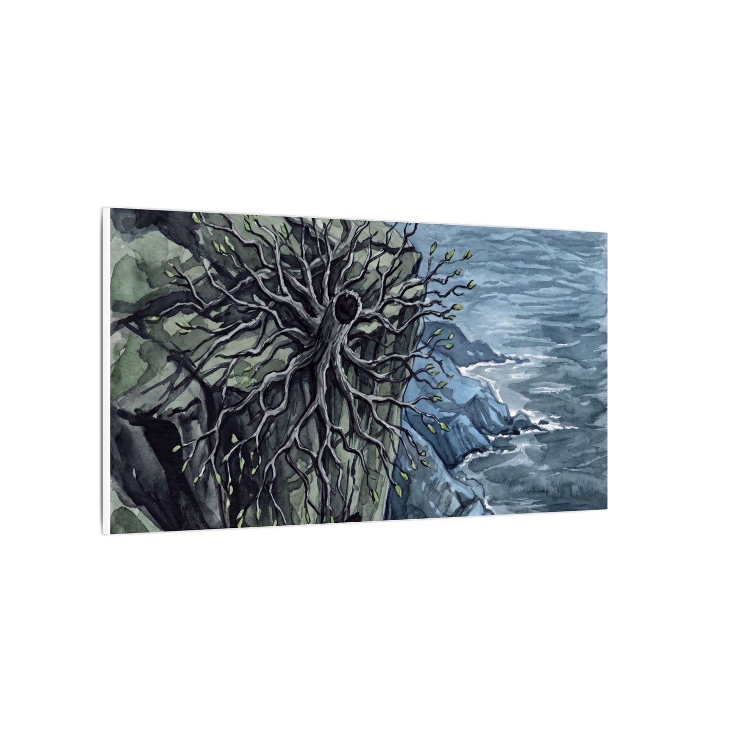 Pine Tree Spring Canvas Art | Japandi Neutral Design