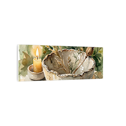 Ceramic Bowl Summer Canvas Art | Japandi Elegant Design