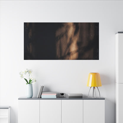 Winter Shadow Play Moody Minimal Canvas Art | Luxurious Decor