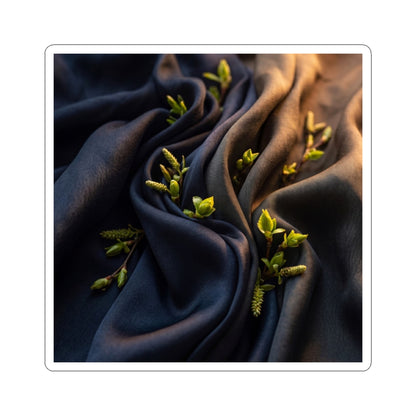 Spring Silk Drape Moody Minimal Sticker | Luxurious Decor