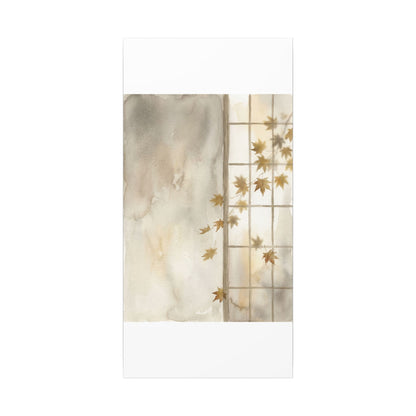 Warm Shoji Screen Canvas Art - Watercolor Japandi