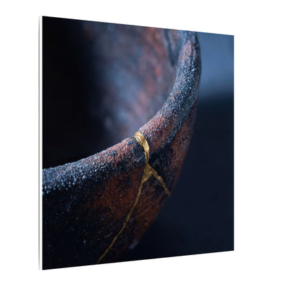 Artful Ceramic Bowl Canvas Art - Broken Beauty Kintsugi