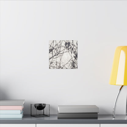 Winter Shadow Play Japanese Pattern Canvas Art | Elegant Decor