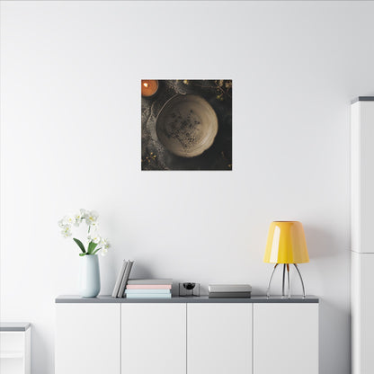 Ceramic Bowl Spring Canvas Art | Japandi Earthy Design