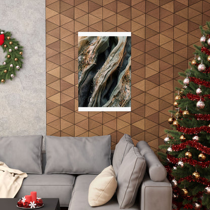 Silk Drape Texture Wall Art Print | Neutral Japandi Art
