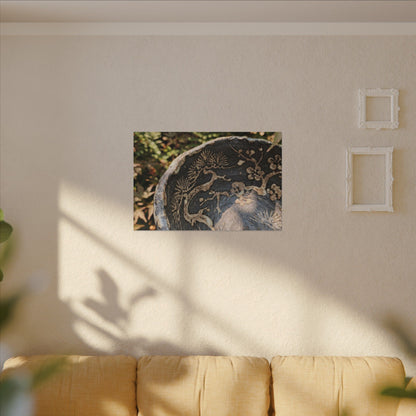 Ceramic Bowl Canvas Art | Summer Japandi Japanese Pattern Art