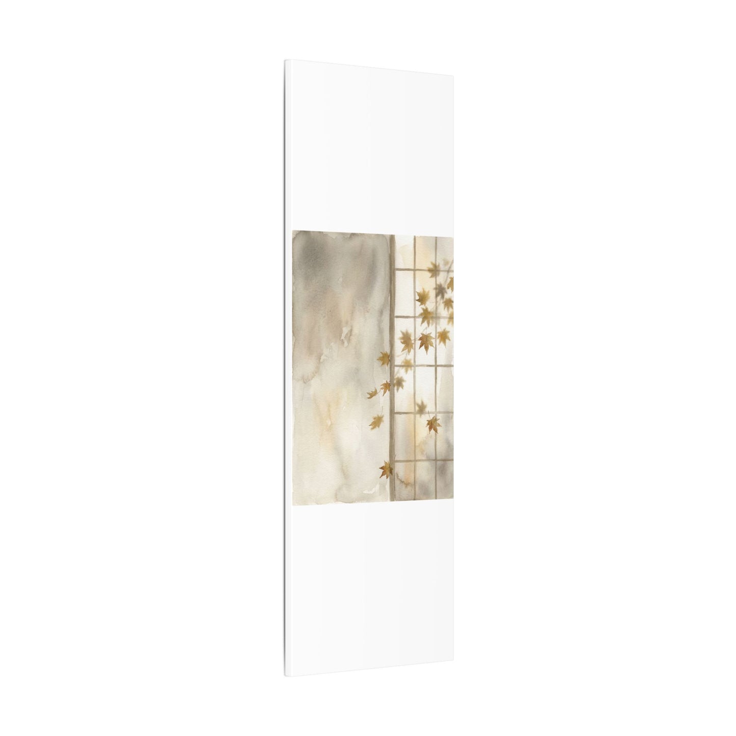 Warm Shoji Screen Canvas Art - Watercolor Japandi