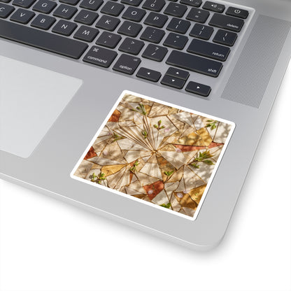 Dappled Paper Fold Sticker - Kintsugi Mono No Aware Art Print