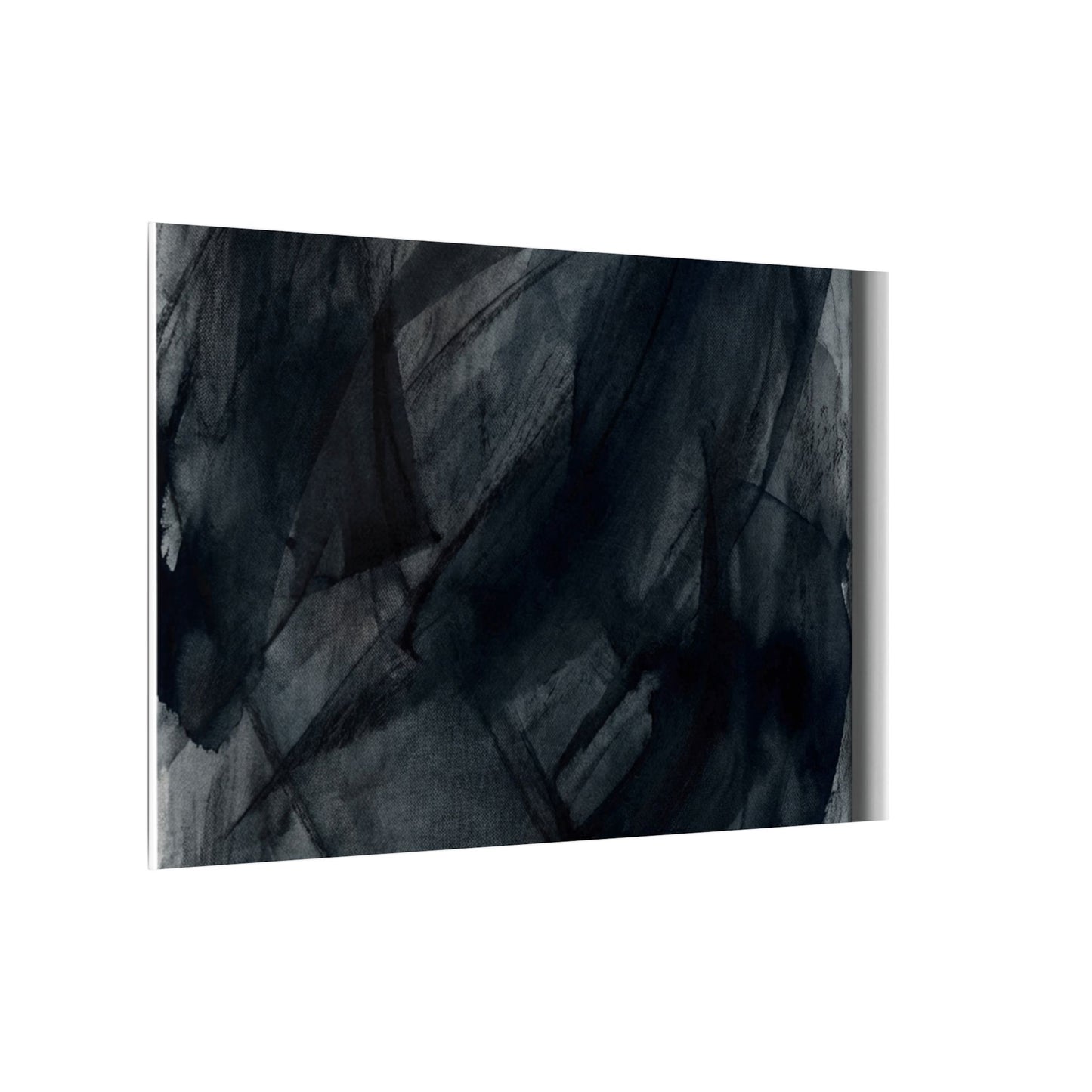 Deep Tones Dark Japandi Charcoal Canvas Art