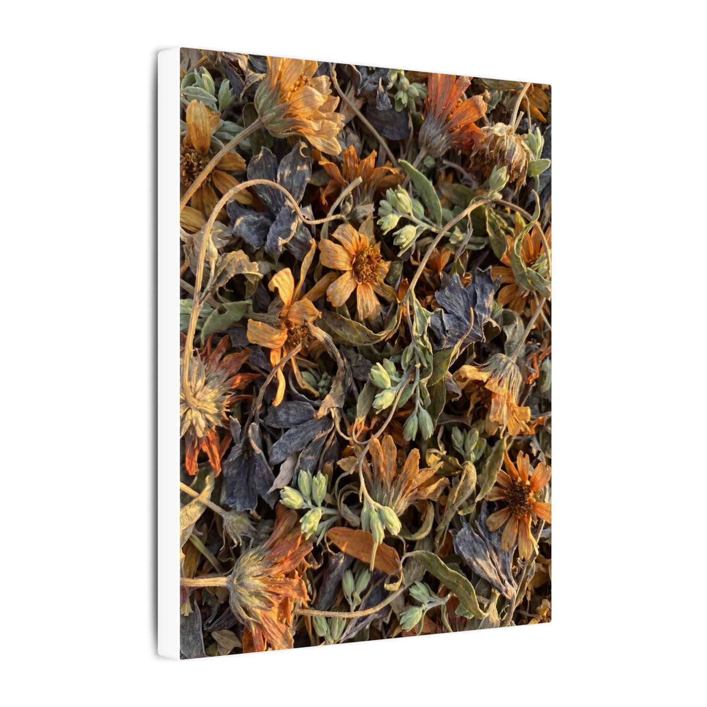 Spring Dried Flowers Japanese Pattern Canvas Art | Warm Decor