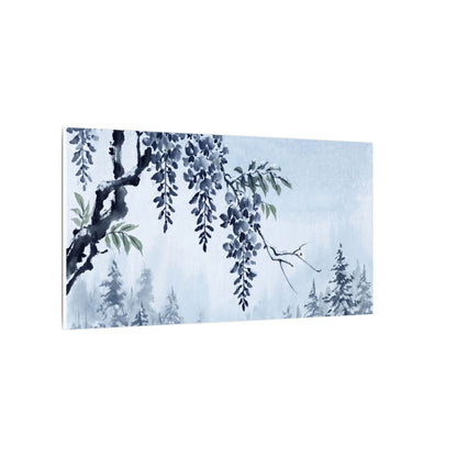 Seijaku Wisteria Canvas Art - Zen Sumi E