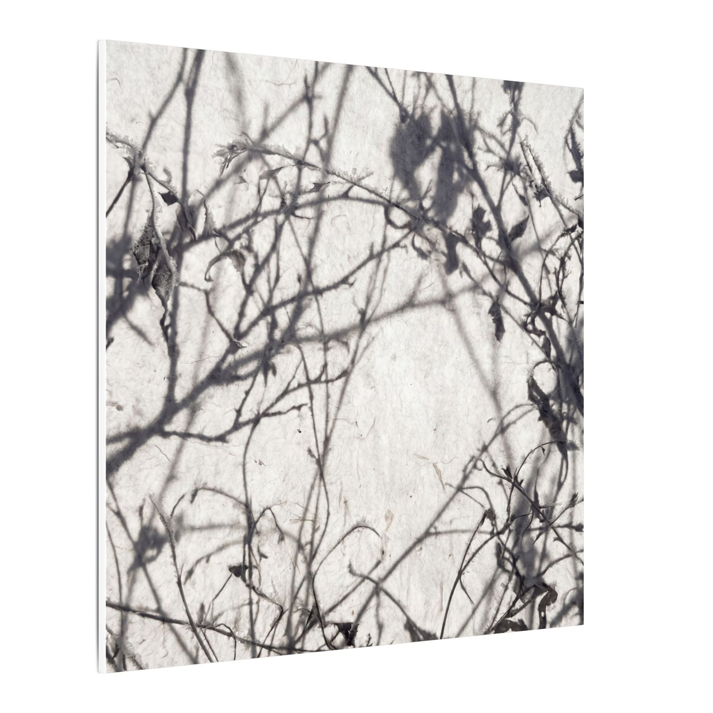 Winter Shadow Play Japanese Pattern Canvas Art | Elegant Decor