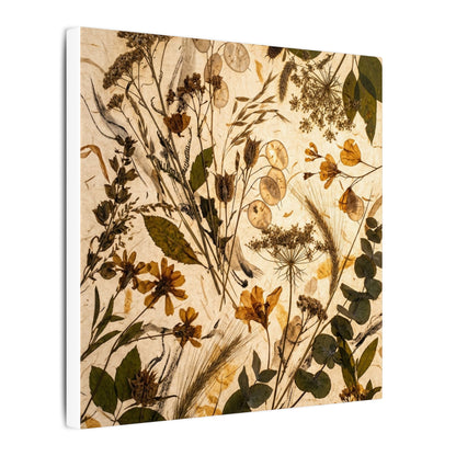 Dried Flowers Summer Canvas Art | Japandi Neutral Design