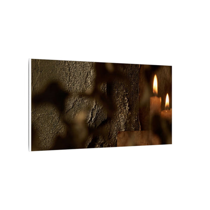 Shadow Play Dark Texture Canvas Art | Moody Dark Japandi Art