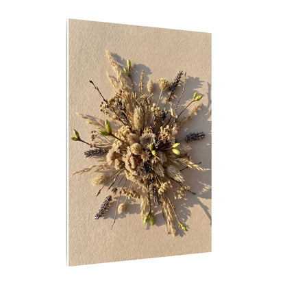 Dried Flowers Spring Canvas Art | Japandi Earthy Design