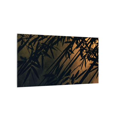 Sophisticated Shadow Play Canvas Art - Shadow Zen Dark Japandi