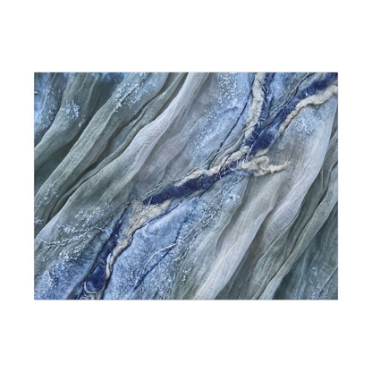 Moonlight Silk Drape Canvas Art - Japandi Mono No Aware Art Print