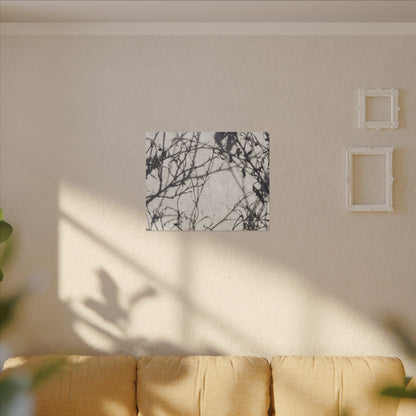 Winter Shadow Play Japanese Pattern Canvas Art | Elegant Decor
